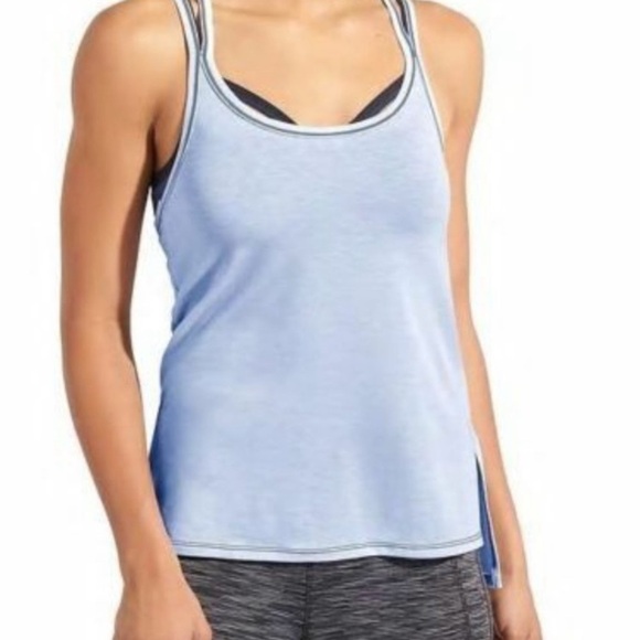 Athleta Blue Drishti Sports Bra Tank - Picture 1 of 12